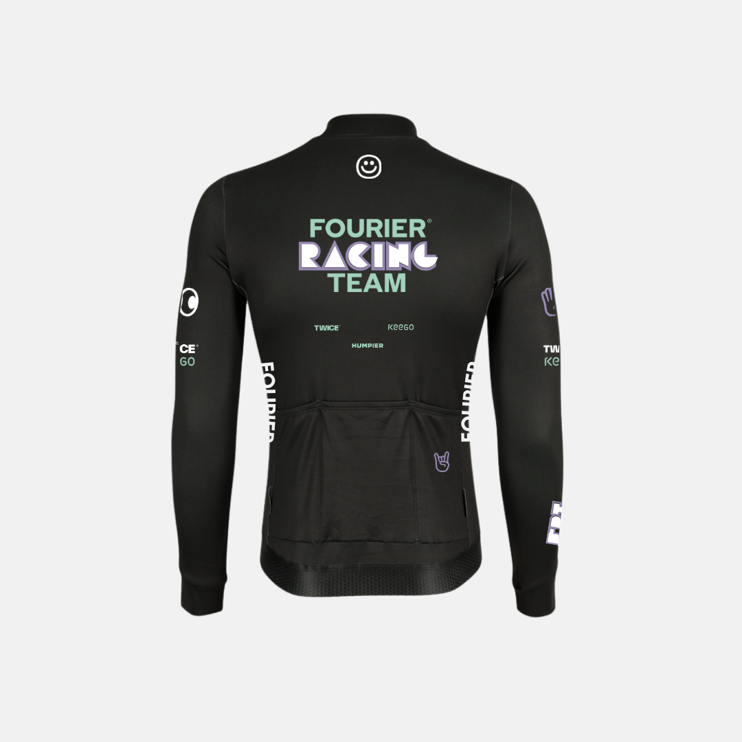 FLEECE FRT NEGRO LONG