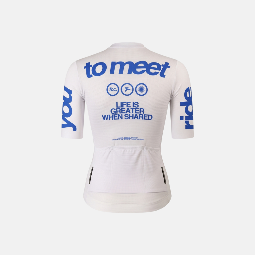 Maillot Corto SS26 Mid Blanco Mujer – vista 6 – FOURIER