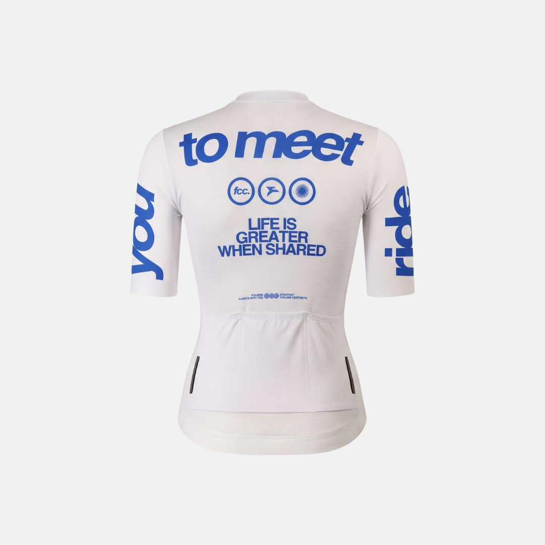 Maillot Corto SS26 Mid Blanco Mujer – vista 6 – FOURIER