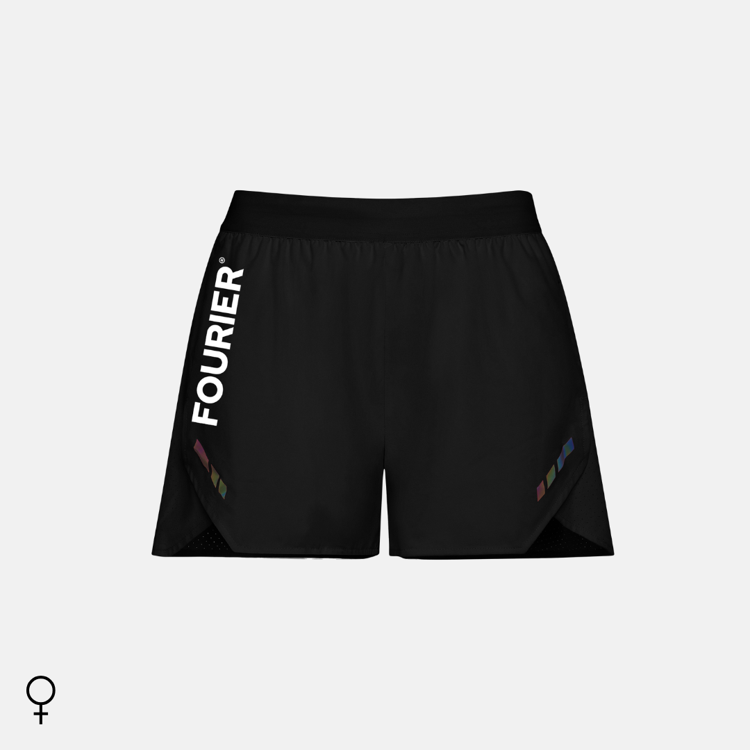 SHORTS RUNNING NEGRO MUJER