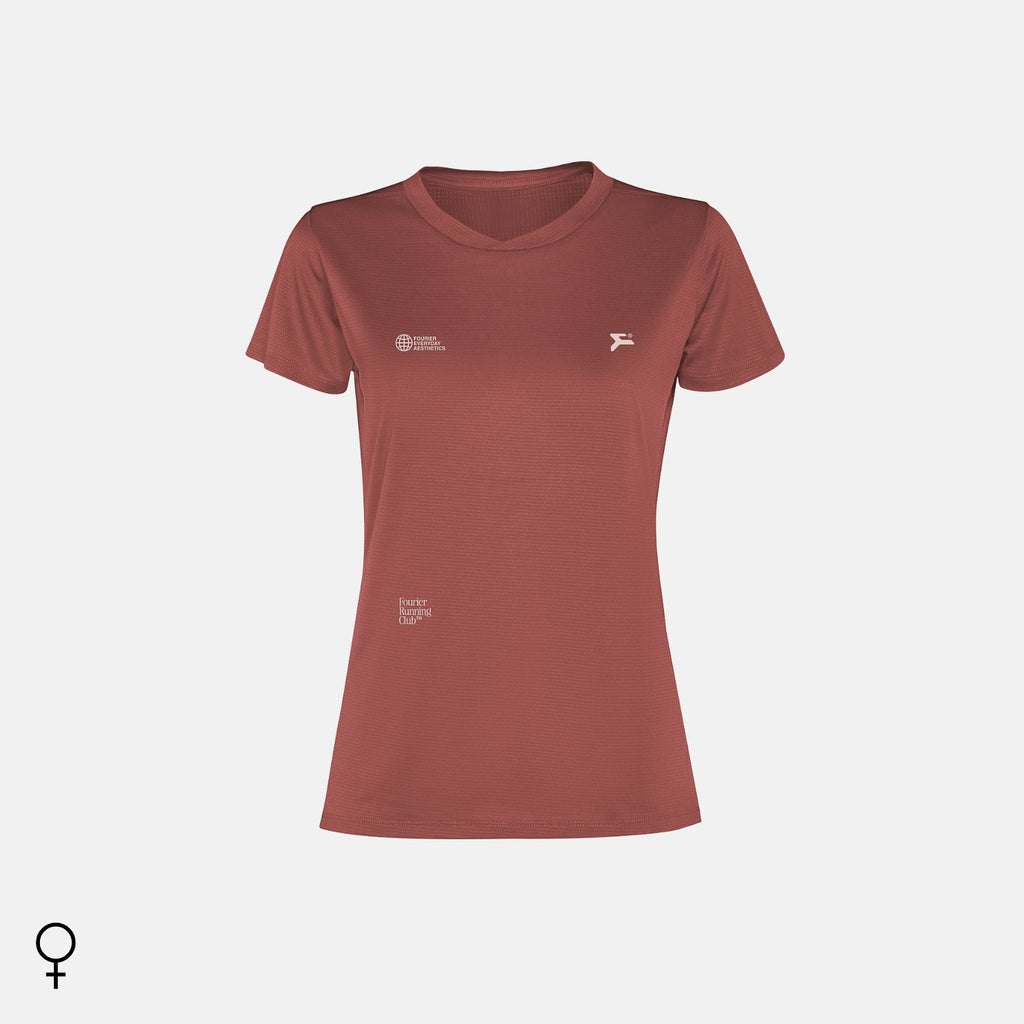 RUNNING T-SHIRT GRANATE MUJER