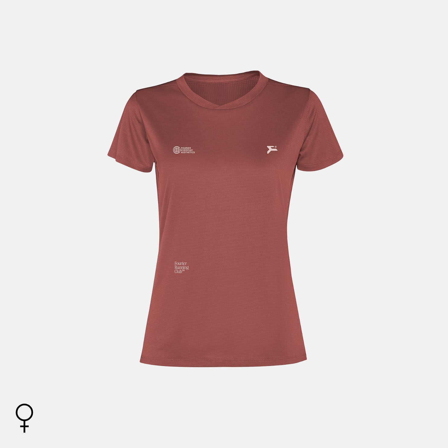 RUNNING T-SHIRT GRANATE MUJER