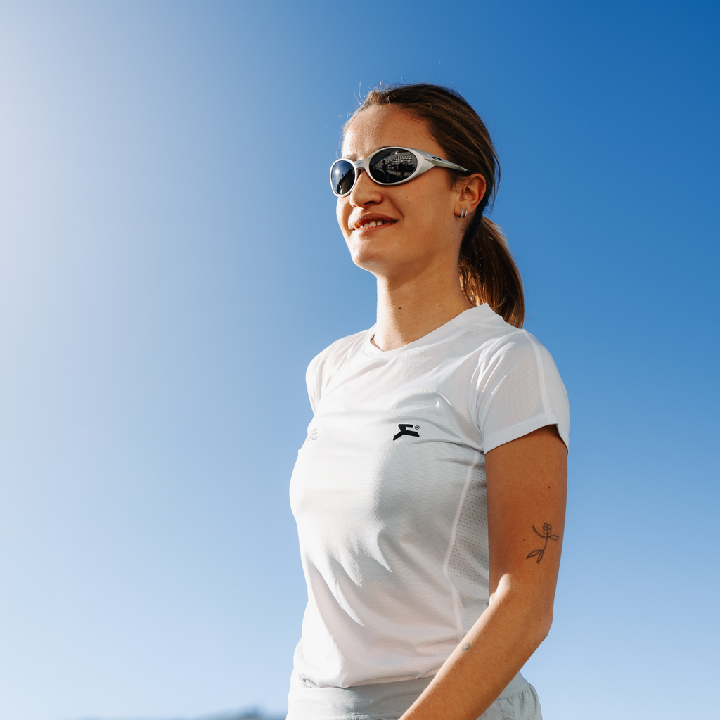 RUNNING T-SHIRT BLANCA MUJER