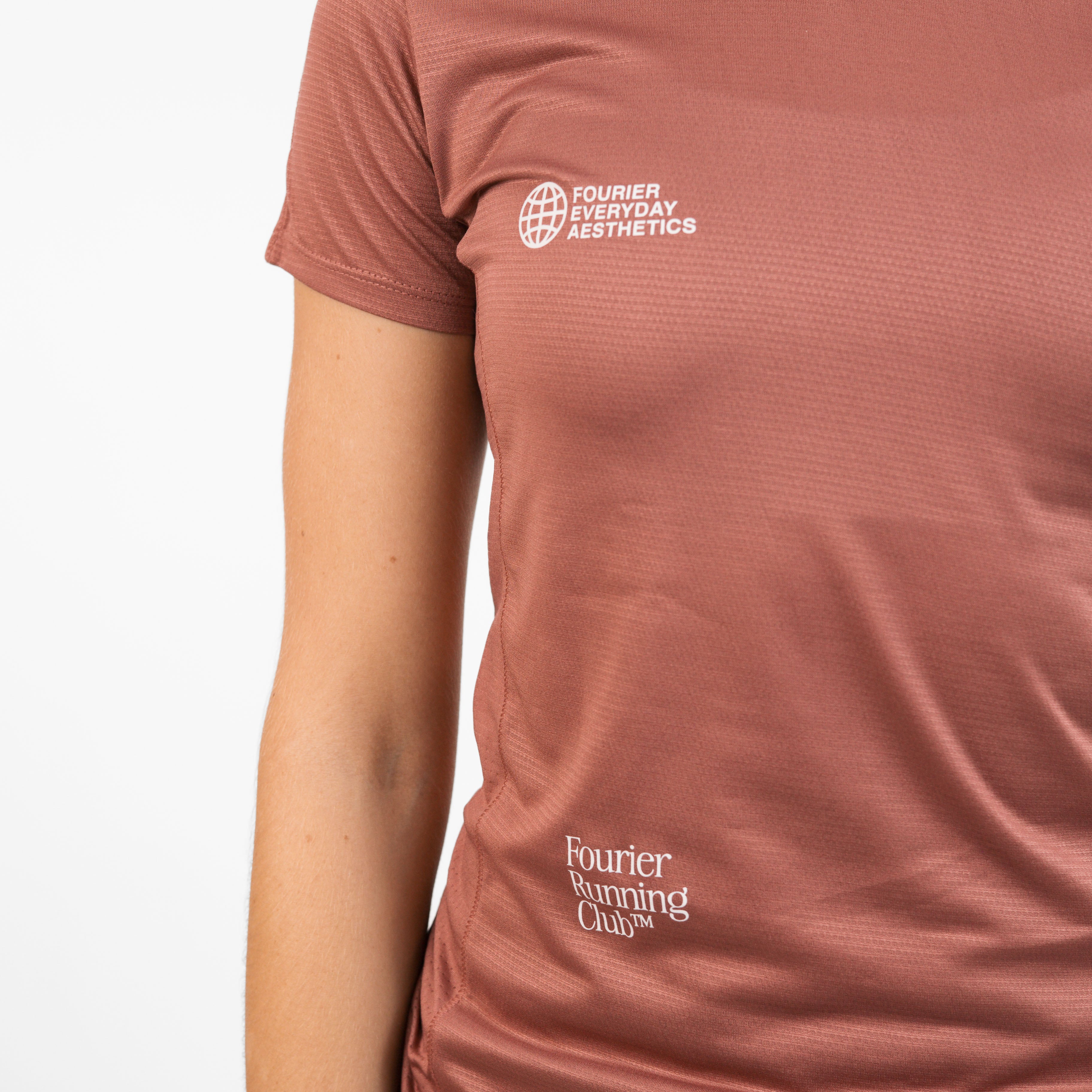 RUNNING T-SHIRT GRANATE MUJER