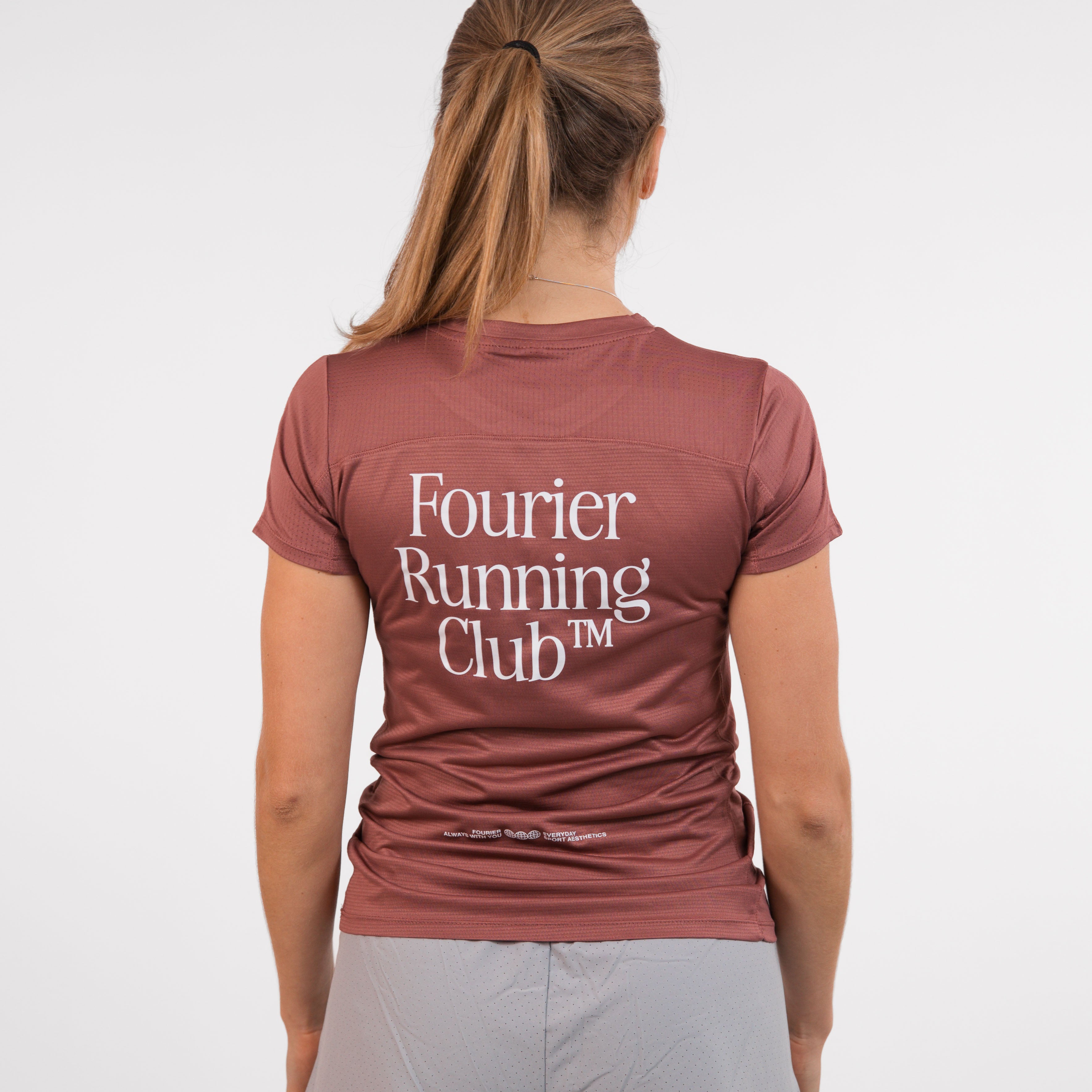 RUNNING T-SHIRT GRANATE MUJER