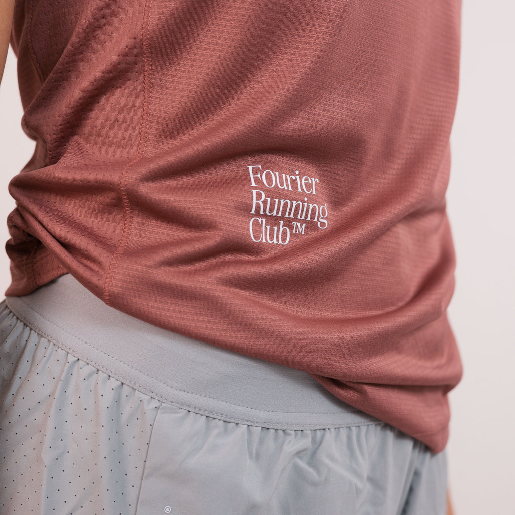 RUNNING T-SHIRT GRANATE MUJER