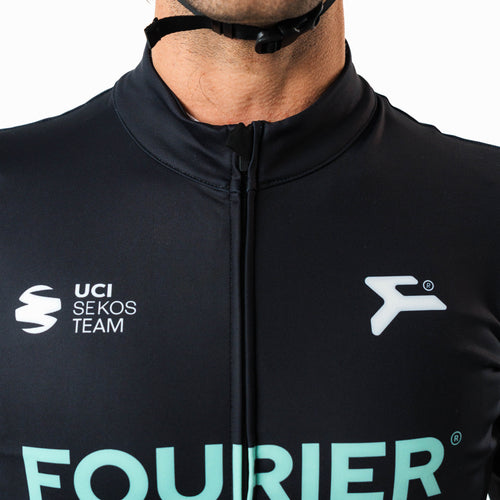 FLEECE FRT BLACK LONG