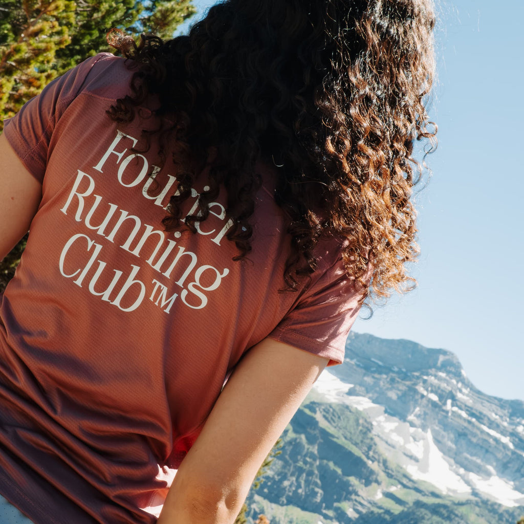 RUNNING T-SHIRT GRANATE MUJER