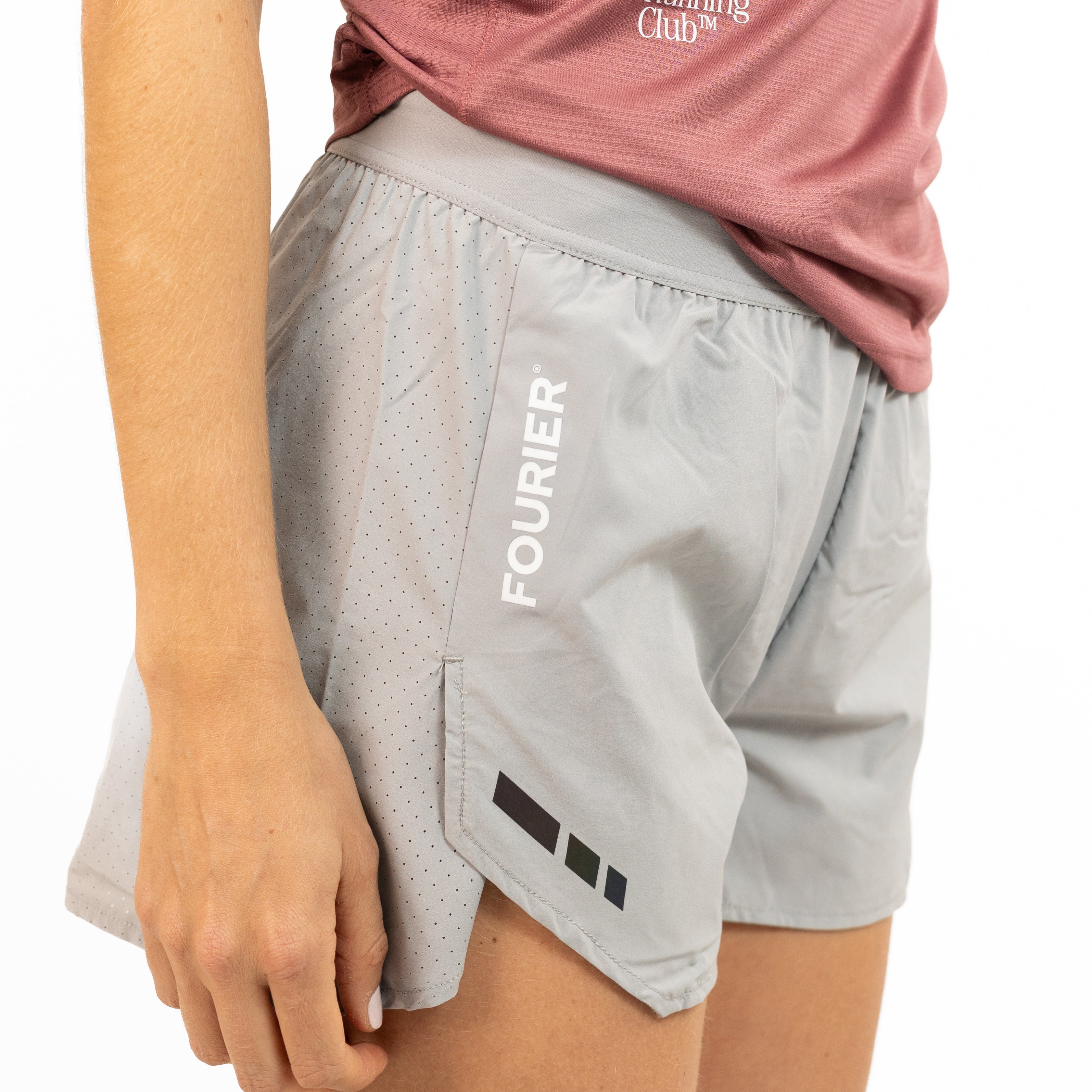 SHORTS RUNNING GRIS MUJER