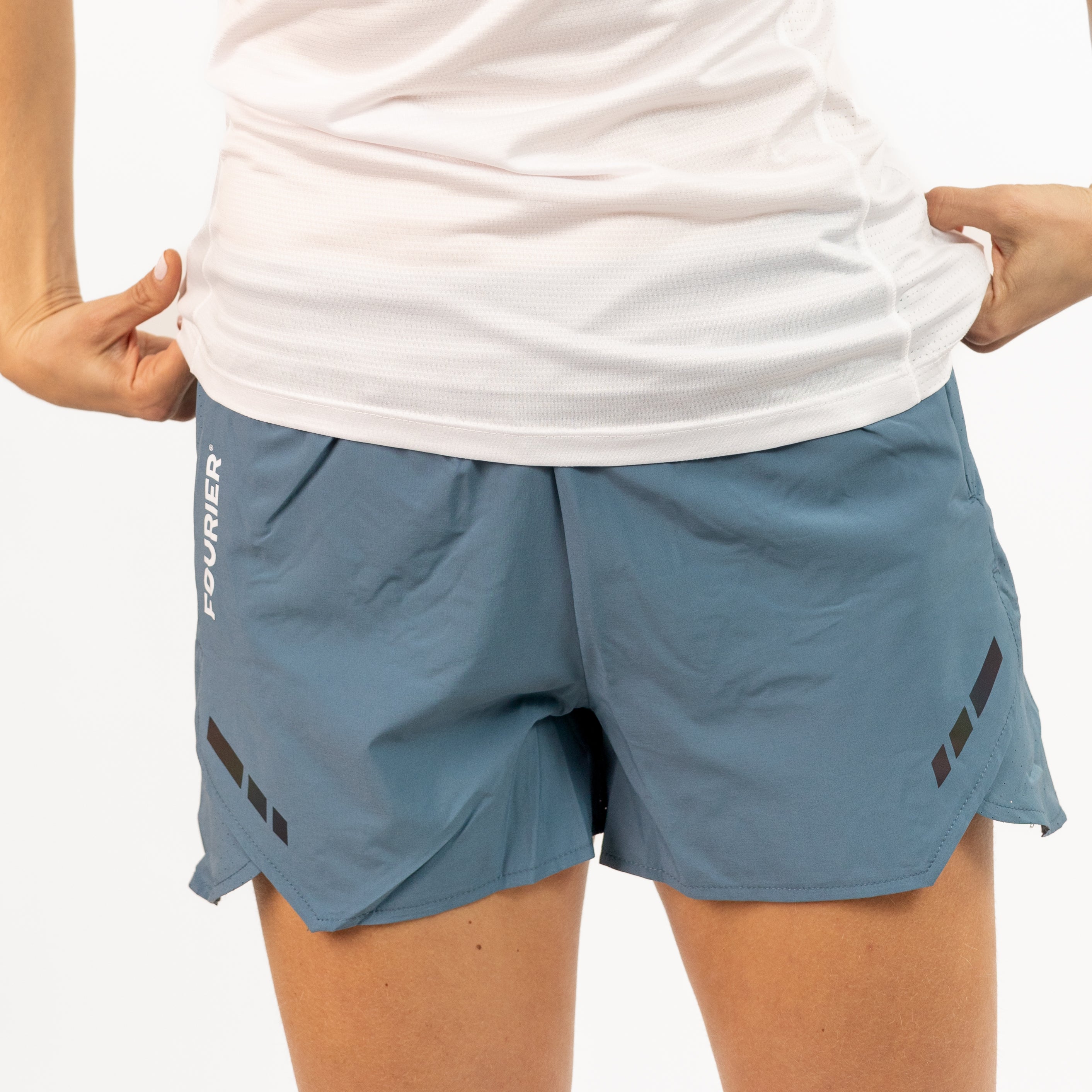SHORTS RUNNING AZUL URBANO MUJER