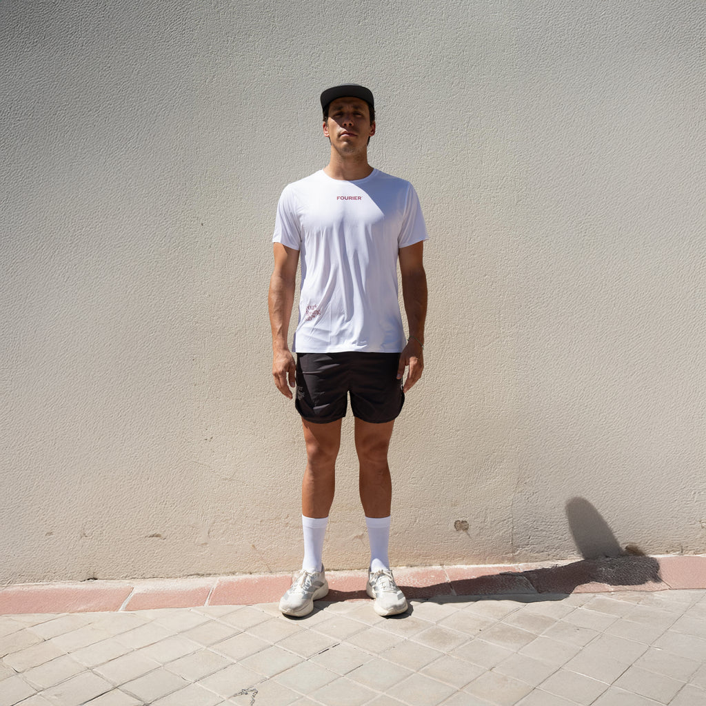 T-SHIRT DA CORSA UTRA LIGHT UOMO BIANCA