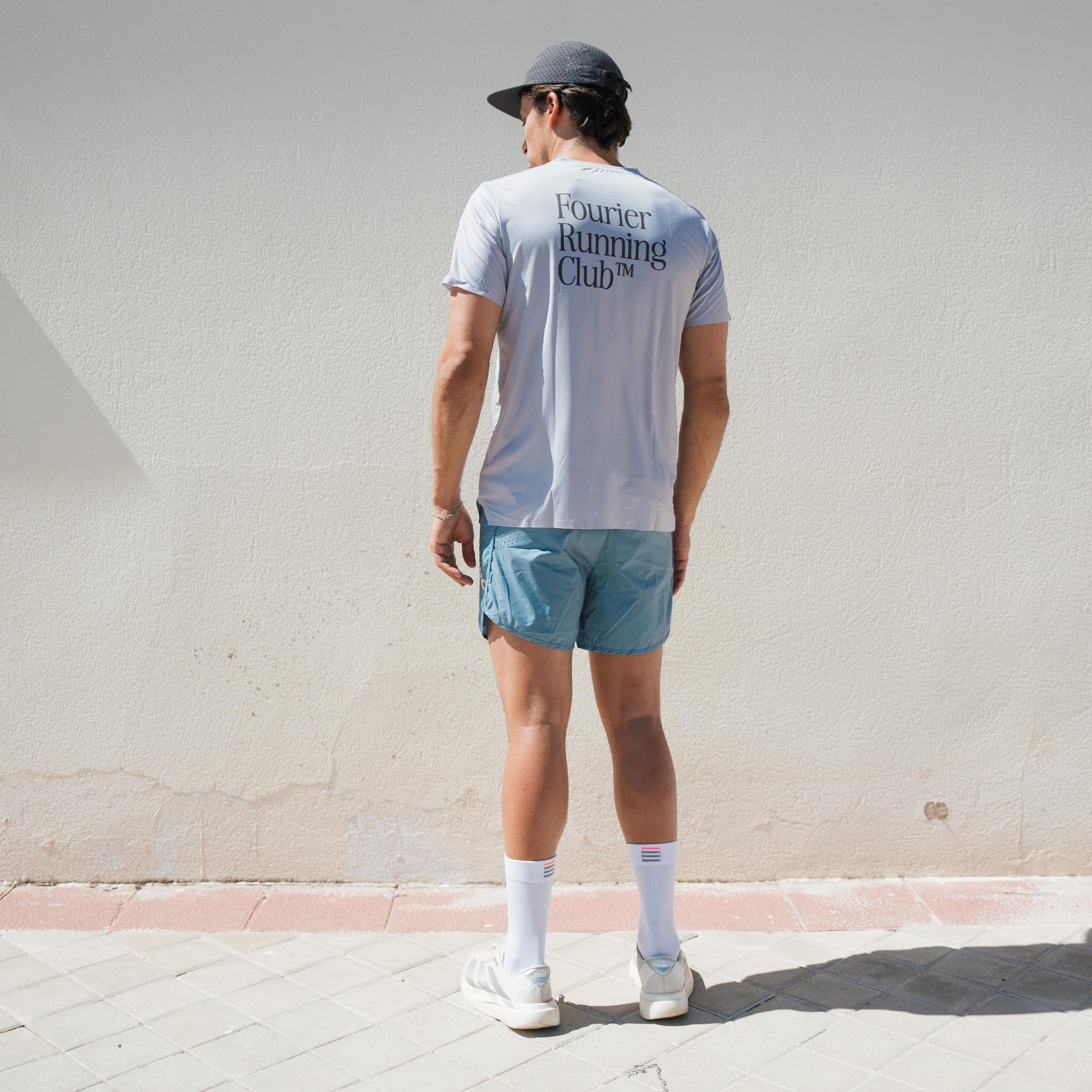 PANTALONCINI DA CORSA AZZURRI UOMO