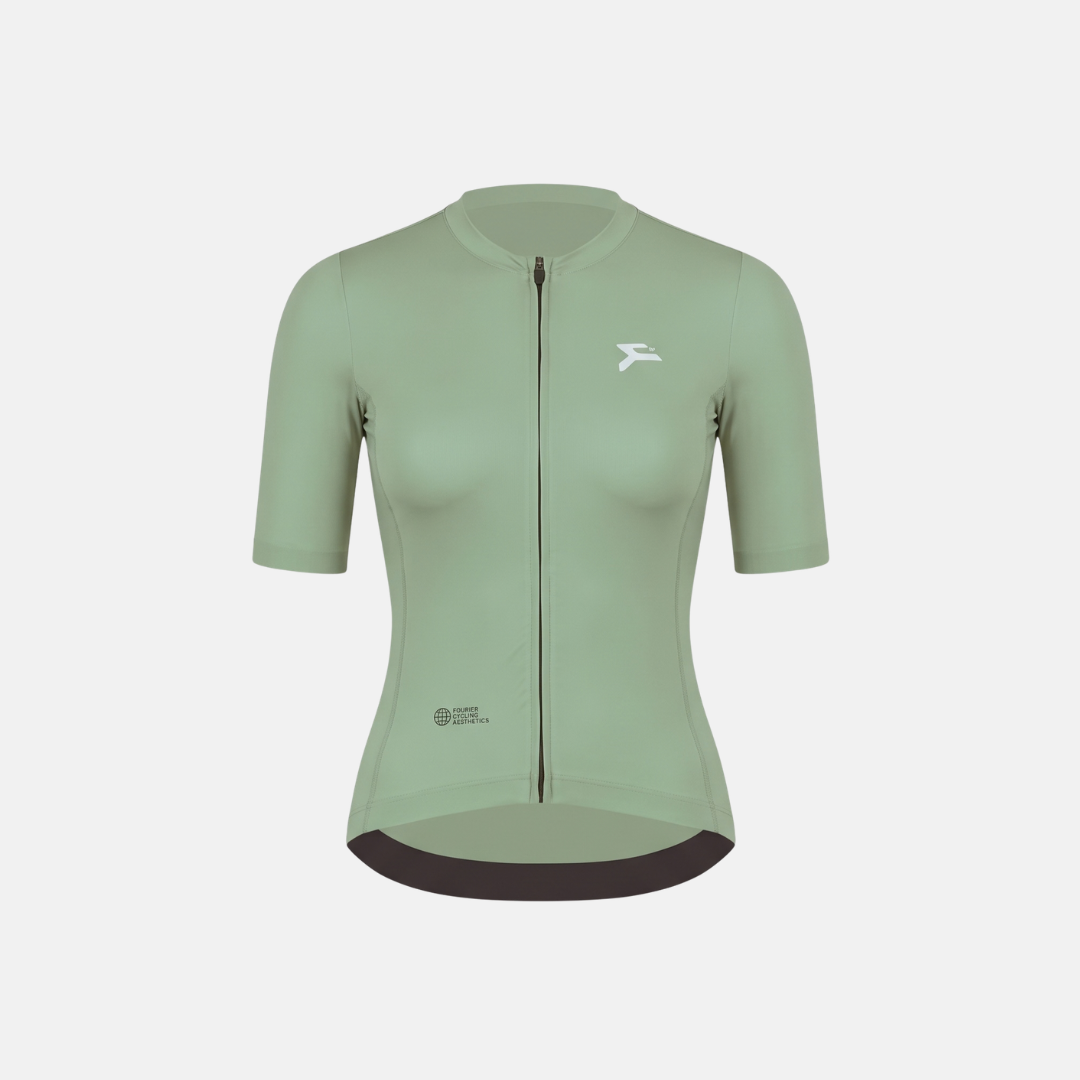 Maillot Corto SS26 Mid Verde Mujer – FOURIER