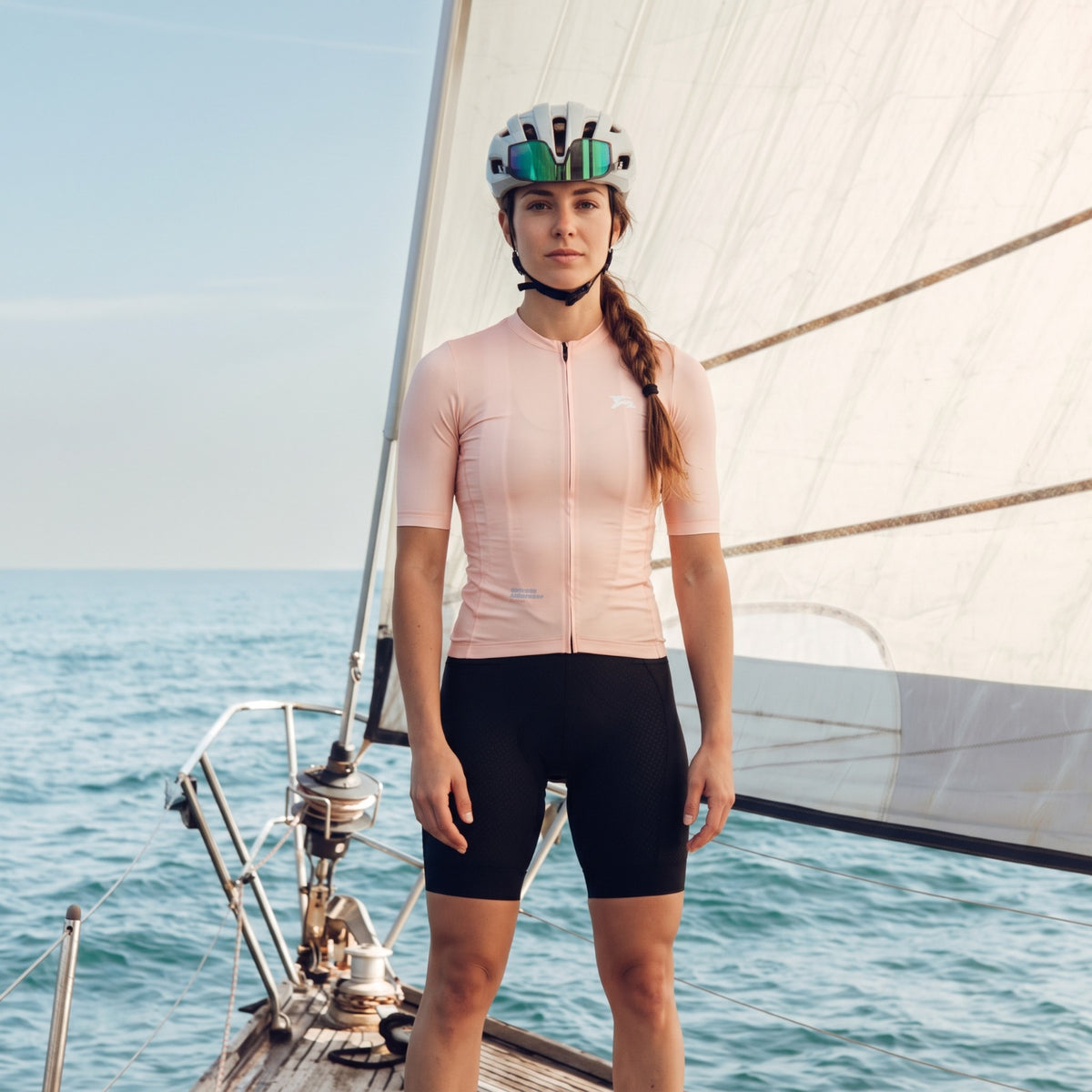 Maillot Corto SS26 Mid Naranja Mujer – vista 2 – FOURIER